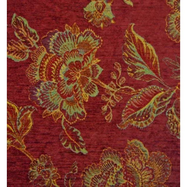 Imperiale Florentina Burgundy Fabric - IMP1589 | Beaumont Fabrics