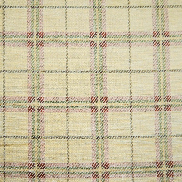 Nostalgia Heritage Check Sand Fabric - NOS2027 | Beaumont Fabrics