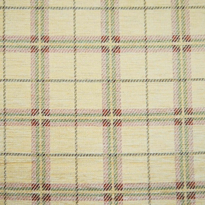 Nostalgia Heritage Check Sand Fabric - NOS2027 | Beaumont Fabrics