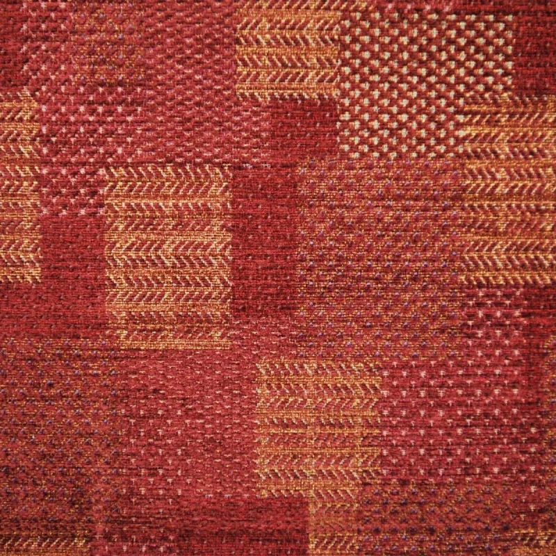 Nostalgia Pastel Patch Red Fabric - NOS2034 | Beaumont Fabrics