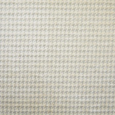 Nostalgia Vintage Houndstooth Cream Upholstery Fabric - NOS2037