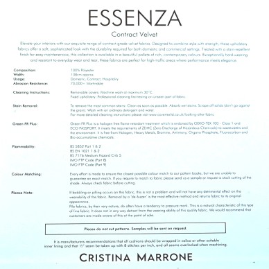Essenza Ghost Upholstery Fabric Information