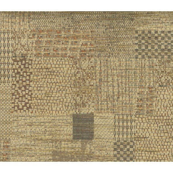 Soho Patchwork Gold Upholstery Fabric - SR15691