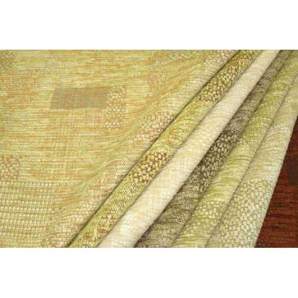 Soho Patchwork Green Upholstery Fabric - SR15694