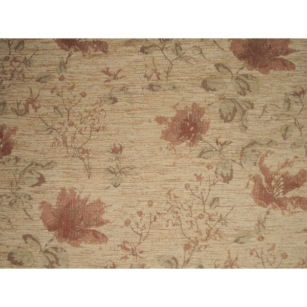Camden Floral Oyster Upholstery Fabric - SR12400