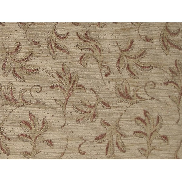 Camden Leaf Pearl Upholstery Fabric - SR12423