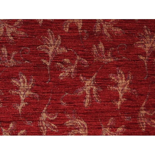 Camden Leaf Wine Upholstery Fabric - SR12425