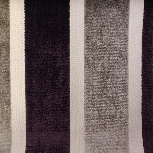 Eleganza II Broad Stripe Damson Upholstery Fabric - SR17312