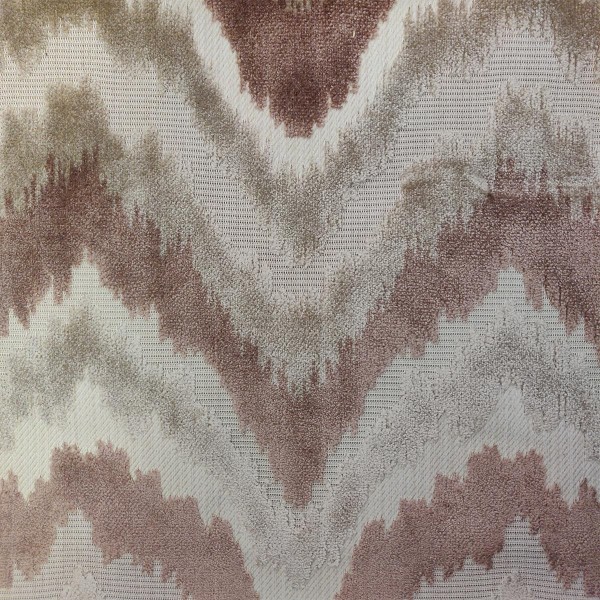 Eleganza II Flamestitch Caramel Upholstery Fabric - SR17321