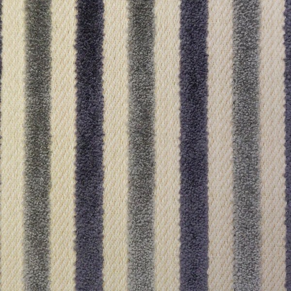 Eleganza II Candy Stripe Steel Upholstery Fabric - SR17330