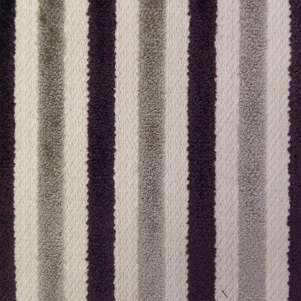 Eleganza II Candy Stripe Damson Upholstery Fabric - SR17332