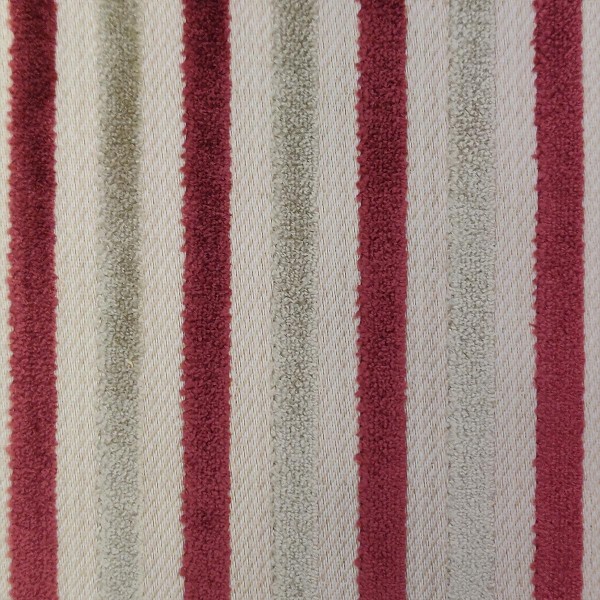 Eleganza II Candy Stripe Cranberry Fabric - SR17333