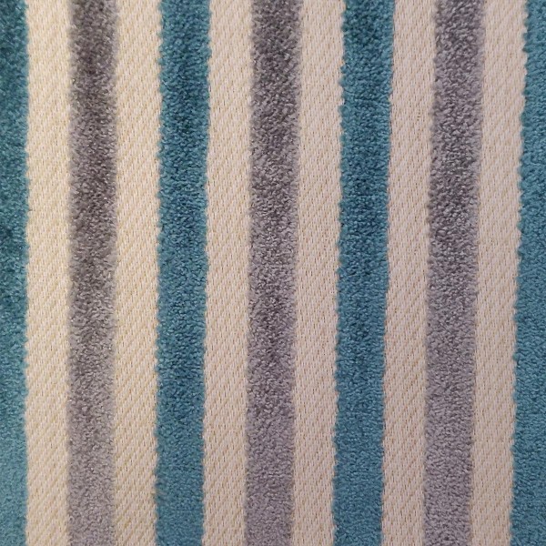 Eleganza II Candy Stripe Teal Upholstery Fabric - SR17334