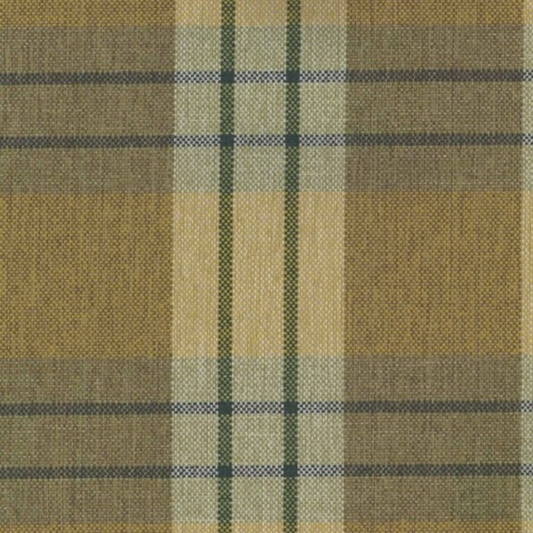 Kintyre Pampas Yellow Tartan Plaid Upholstery Fabric
