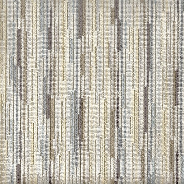 Extravaganza Stripe Burst Lemon Slate Upholstery Fabric - EXT2539