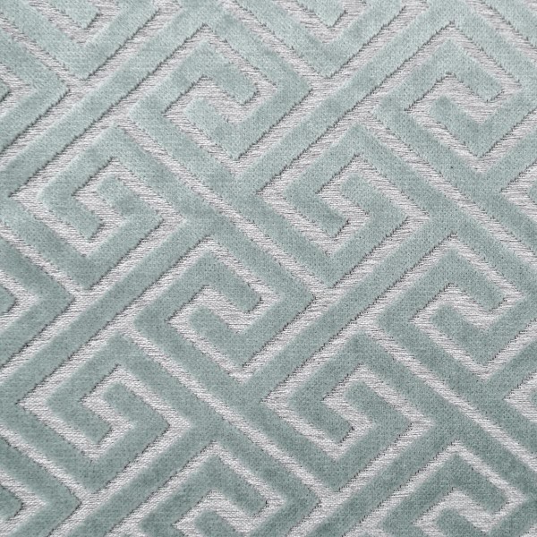 Extravaganza Meander Line Blue Slate Upholstery Fabric - EXT2554