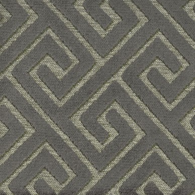 Extravaganza Meander Line Charcoal Upholstery Fabric - EXT2555