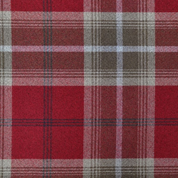 Balmoral Red Tartan Plaid Fabric